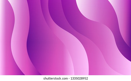 Vector illustration with geometric shapes layers. Futuristic wavy backdrop.Trendy gradient shapes composition