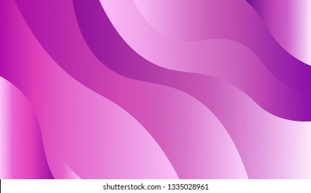 Vector illustration with geometric shapes layers. Futuristic wavy backdrop.Trendy gradient shapes composition