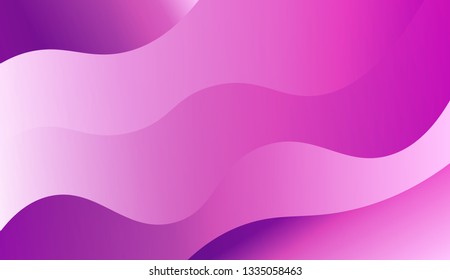 Vector illustration with geometric shapes layers. Futuristic wavy backdrop.Trendy gradient shapes composition