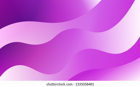 Vector illustration with geometric shapes layers. Futuristic wavy backdrop.Trendy gradient shapes composition
