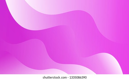 Vector illustration with geometric shapes layers. Futuristic wavy backdrop.Trendy gradient shapes composition