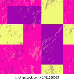 Vector illustration of geometric shapes. Seamless color pattern.