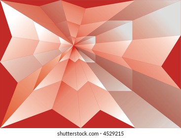 Vector illustration of geometric shapes, triangles connected in new unique shape. Suitable for background