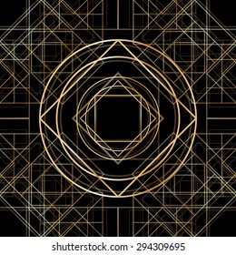 Vector illustration of geometric style seamless pattern of metal lines.