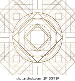 Vector illustration of geometric style seamless pattern of metal lines.