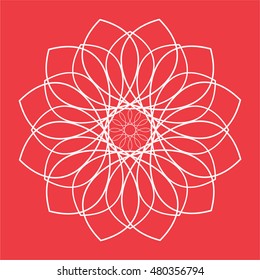 Vector illustration. The geometric symbol.