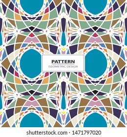 Vector illustration. Geometrical seamless pattern tiles.Colorful pattern for backgrounds and design