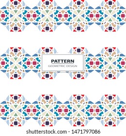 Vector illustration. Geometrical seamless pattern tiles.Colorful pattern for backgrounds and design