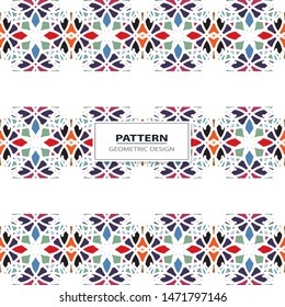 Vector illustration. Geometrical seamless pattern tiles.Colorful pattern for backgrounds and design
