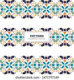 Vector illustration. Geometrical seamless pattern tiles.Colorful pattern for backgrounds and design
