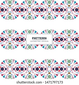 Vector illustration. Geometrical seamless pattern tiles.Colorful pattern for backgrounds and design
