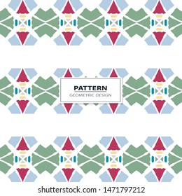 Vector illustration. Geometrical seamless pattern tiles.Colorful pattern for backgrounds and design