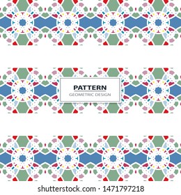 Vector illustration. Geometrical seamless pattern tiles.Colorful pattern for backgrounds and design