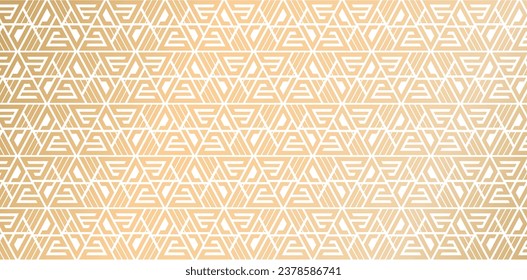 vector illustration Geometrical shaped patterned Seamlessly vector White and gold ornament isolated backgrounds for website header, poster signs corporate business, social media post, billboard agency
