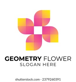 Vector Illustration of Geometry Flower  Logo