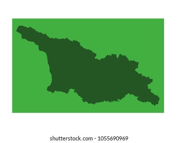 vector illustration of Georgia - country map
