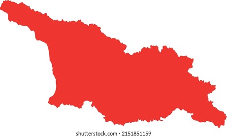 Vector Illustration Of Georgia - Country Map