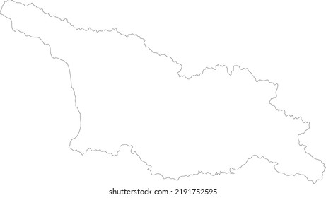 Vector Illustration Of Georgia Country Map