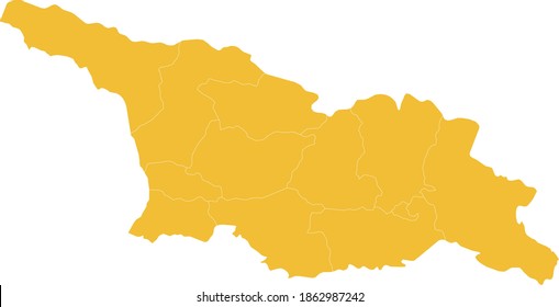 ilustración vectorial del mapa de Georgia
