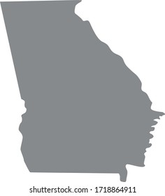 Vector Illustration Of Georgia State Map