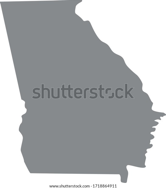 Vector Illustration Georgia State Map Stock Vector (Royalty Free ...