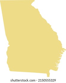 Vector Illustration of Georgia - US State map