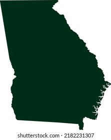 Vector Illustration of Georgia - US State map