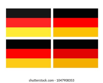 vector illustration of German flags