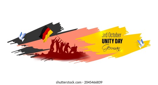 vector illustration for German Unity day-3 October