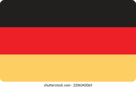 Vector Illustration of the Germany flag 