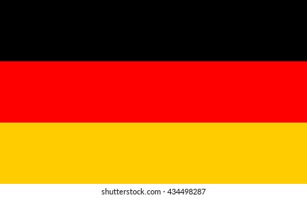 vector illustration of Germany flag original and simple in official colors and proportion correctly, isolated background