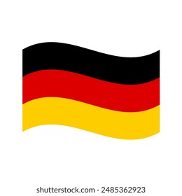 vector illustration of Germany flag wave for independence day