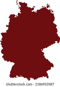 Vektorgrafik der deutschen Landkarte