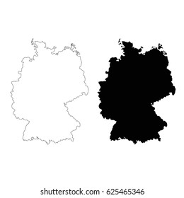 vector illustration of Germany map
