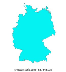 vector illustration of Germany map