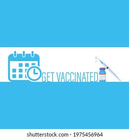 Vector illustration for getting vaccinated and book appointments for covid19 vaccination 