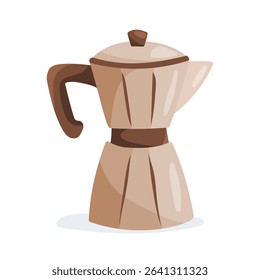 Vector illustration of geyser coffee maker