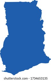 vector illustration of Ghana map