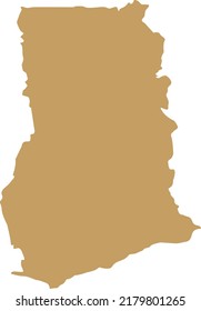 Vector Illustration of Ghana map