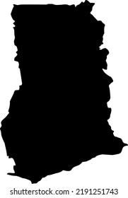 Vector Illustration of Ghana map