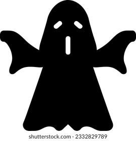 vector illustration of ghost cartoon