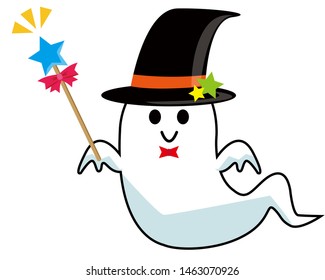 
Vector illustration of ghost.
Halloween ghost.