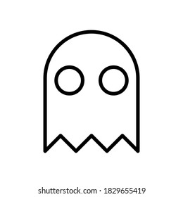 Vector illustration of ghost icon for halloweeen celebration.