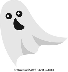 Vector Illustration Ghost On White Background Stock Vector (royalty 