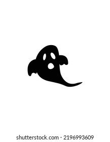 Vector illustration of ghost on white background - Halloween vector 
