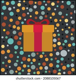 Ilustración vectorial del regalo 2022