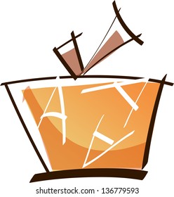 Vector illustration of a gift