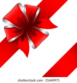 vector illustration of gift bow