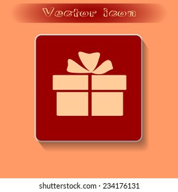 Vector illustration of gift box 