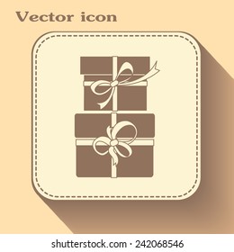 Vector illustration of gift box
